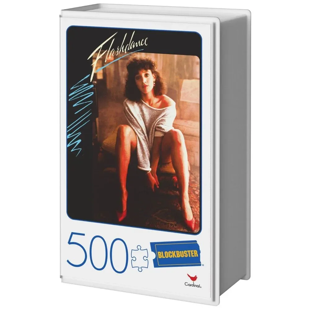 Flashdance 500-Piece Puzzles in Plastic Retro Blockbuster VHS Video Case 18